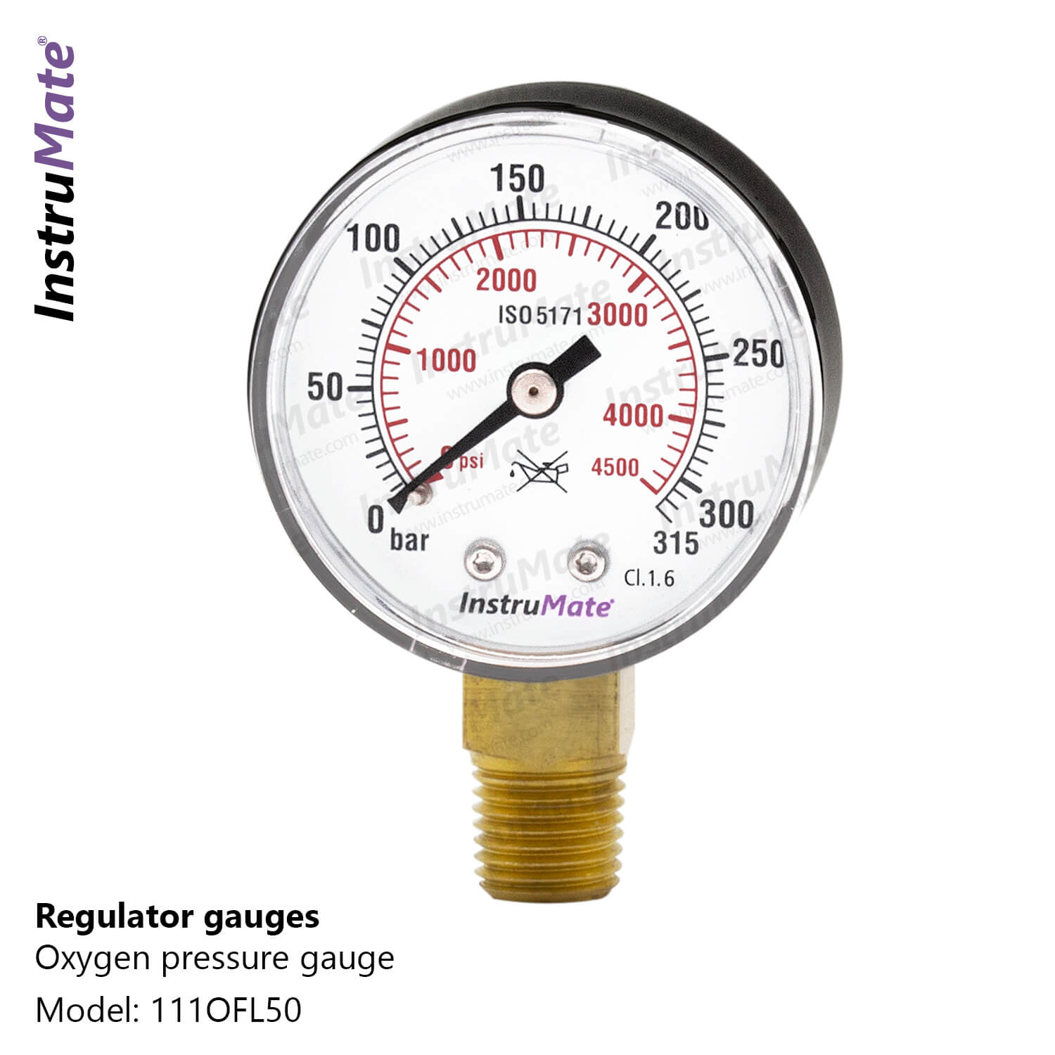 Oxygen/Acetylene pressure gauge - 111OF - Instrumate