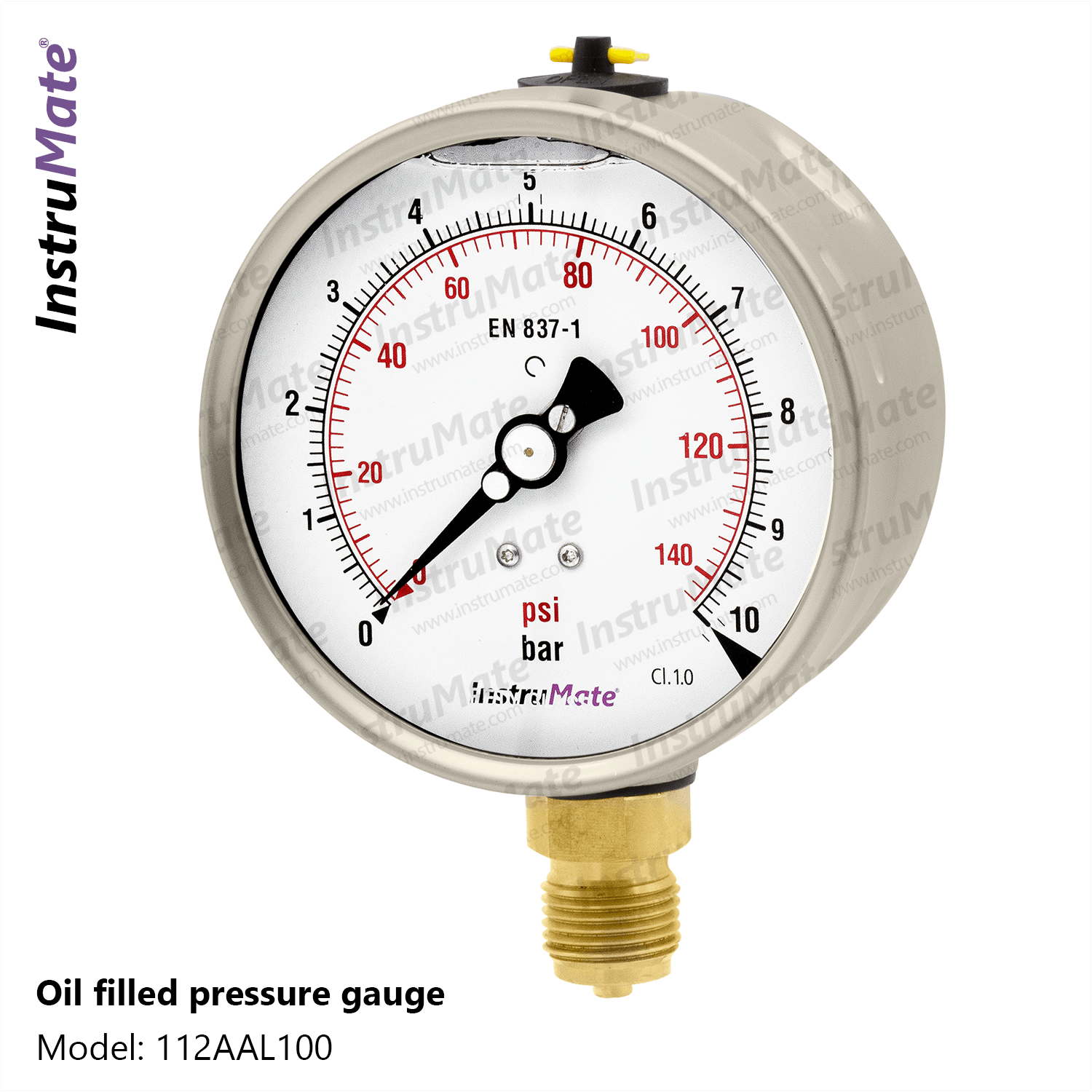 Oil Filled Pressure Gauge - 112AA - InstruMate
