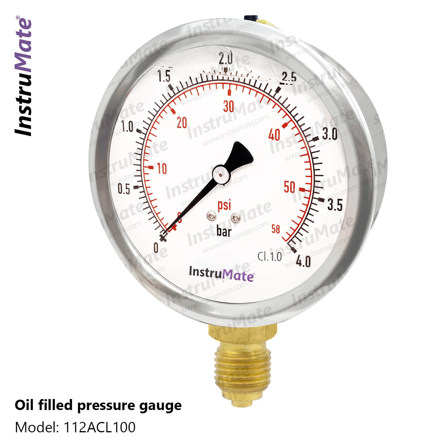thumbnail image 2 of Earl's Performance 100 PSI Oil Filled Pressure Gauge - Industrial Grade Measurement 2 of 12