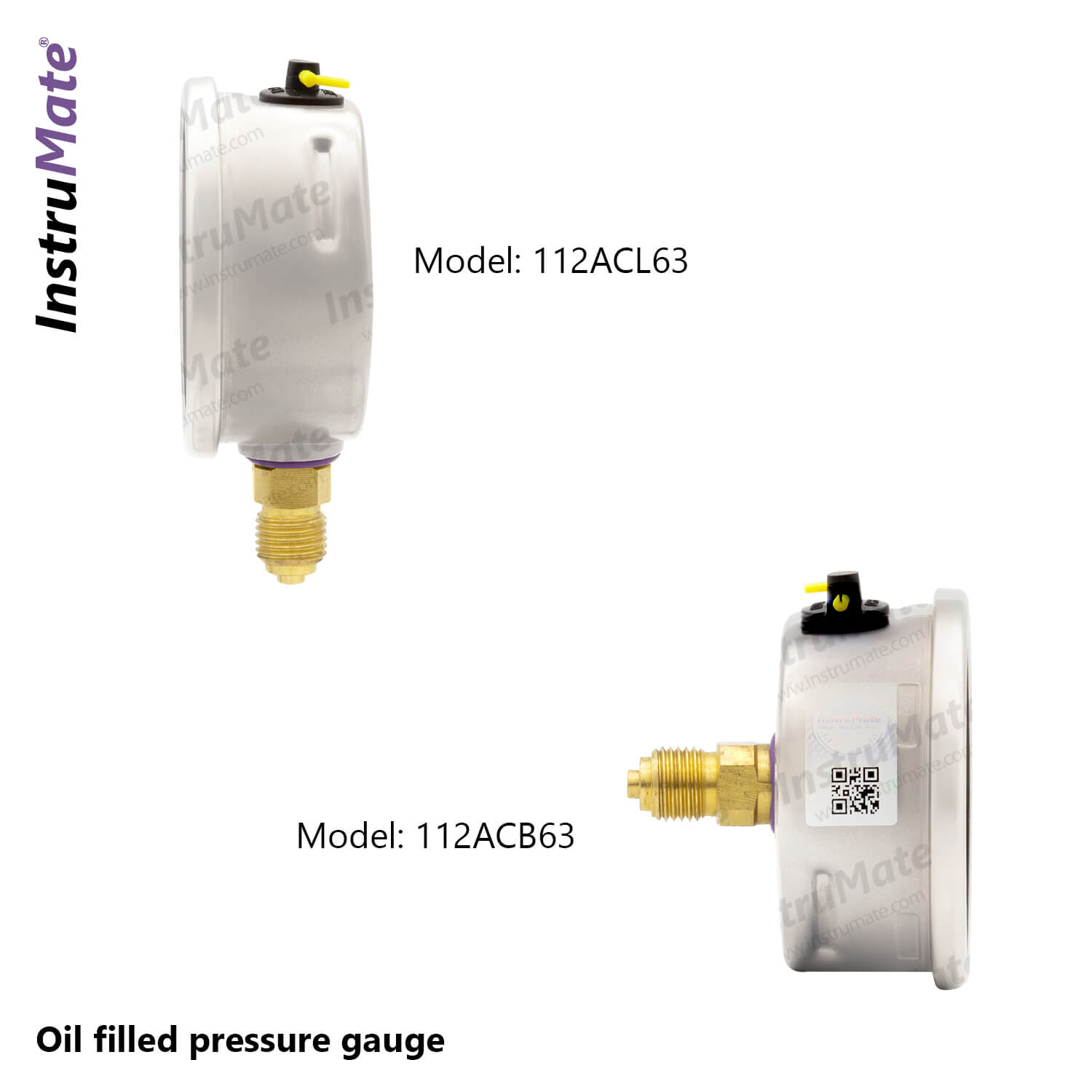 Oil Filled Pressure Gauge - 112AC - InstruMate