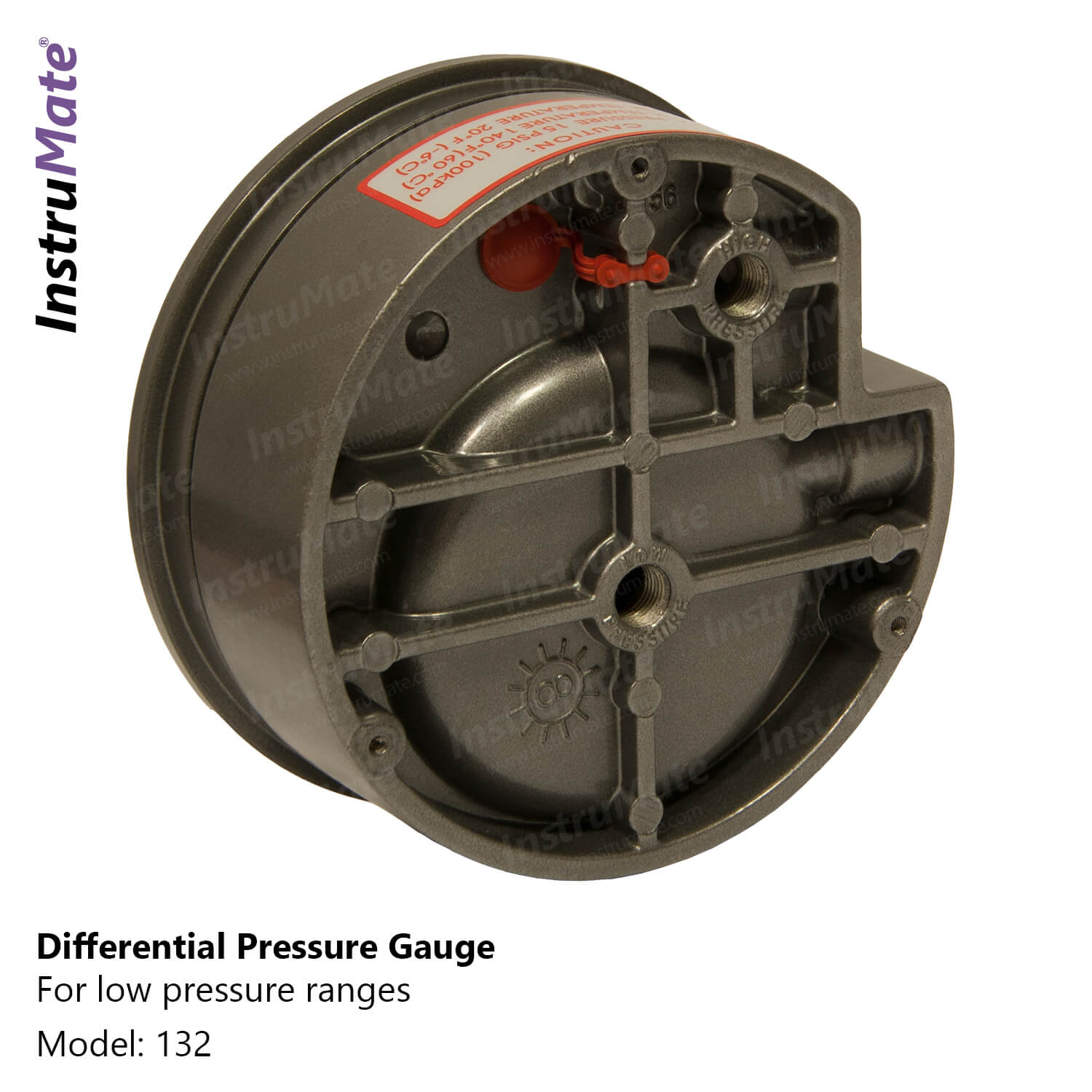 Low pressure differential pressure gauge - 132 - instrumate