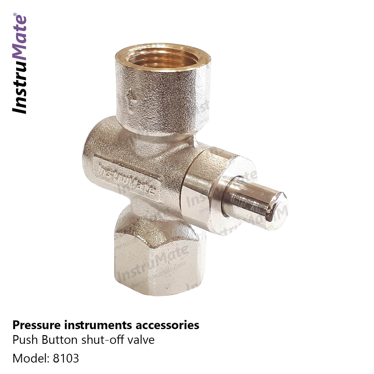 Push button shut-off valve - 8103 - Instrumate