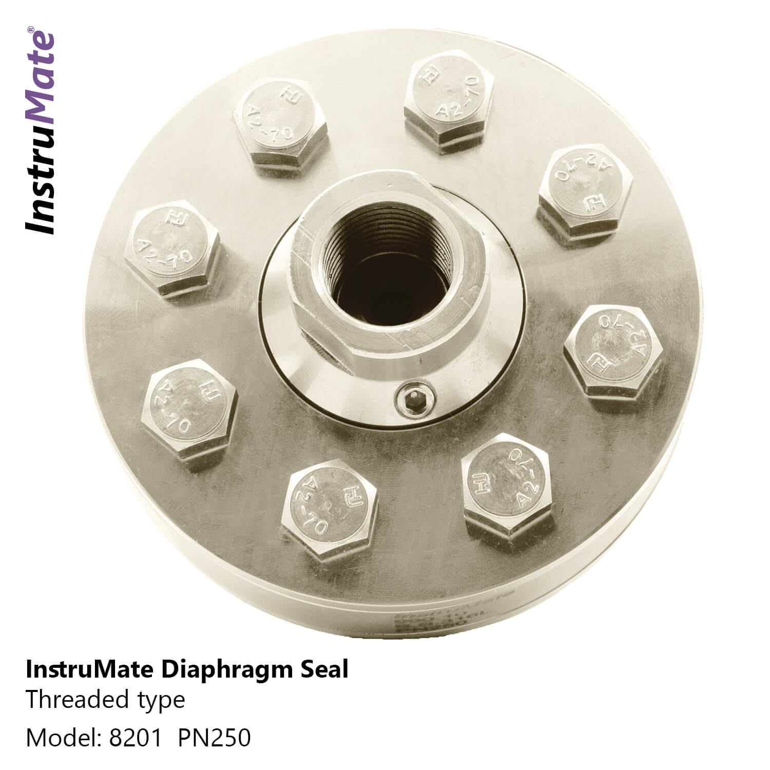 Diaphragm seal with threaded connection - 8201 - InstruMate