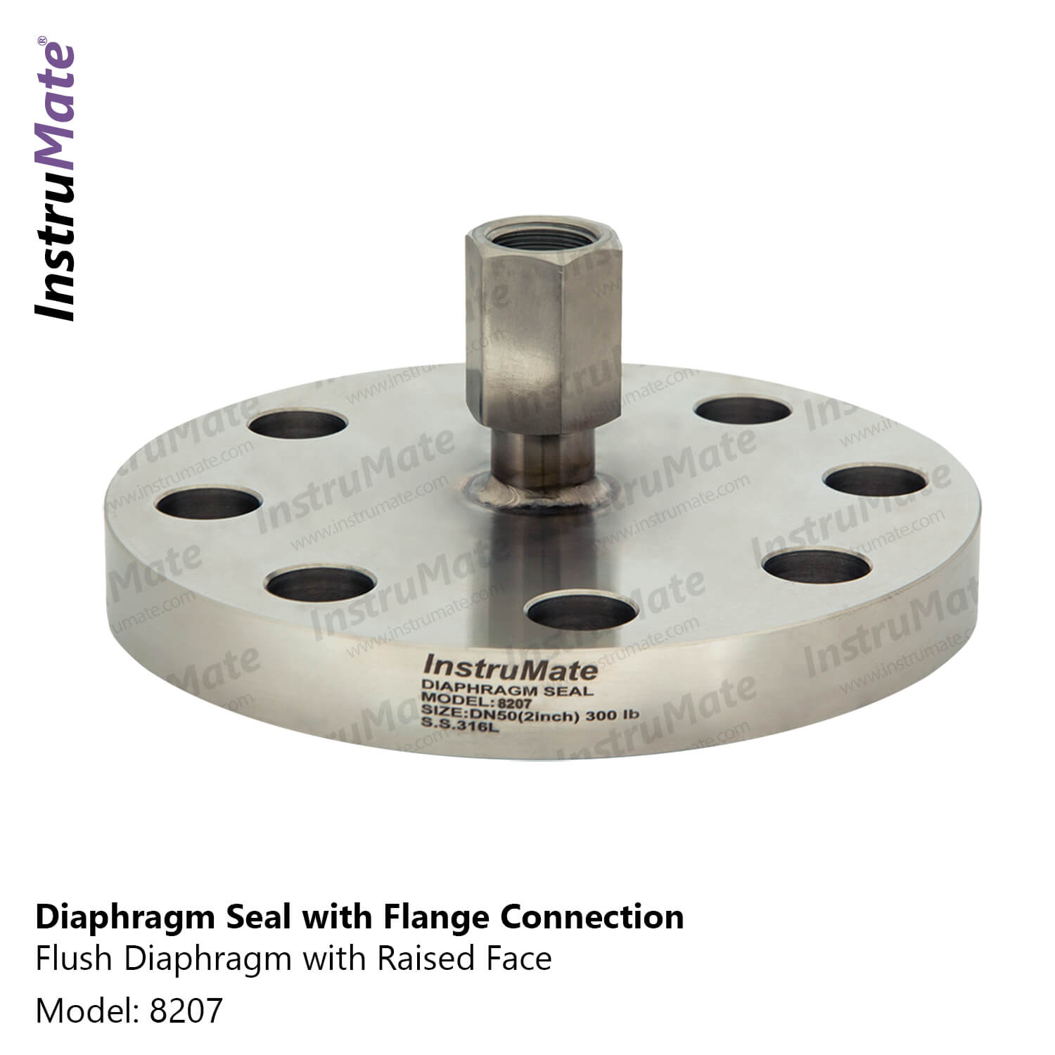 Diaphragm seal with flange connection- 8207 - Instrumate